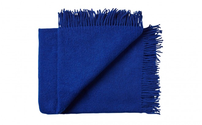 cobija de lana (azul Francia)