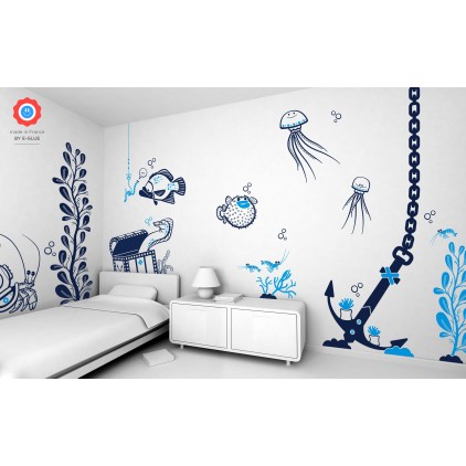 Underwater World Wall Decals For Nursery And Children Room Wall Decor