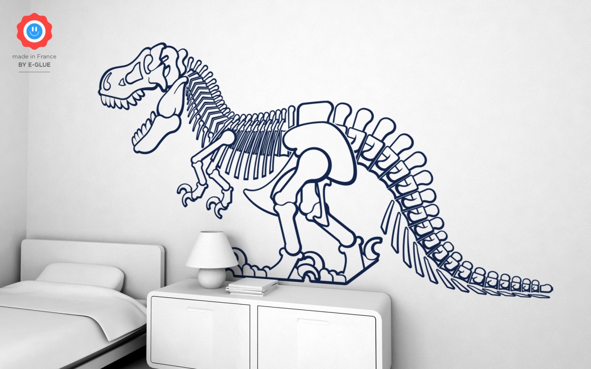 Sticker mural dinosaure Gamer