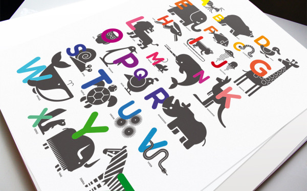 ABC-Alphabet Childrens-Posters Art-Prints