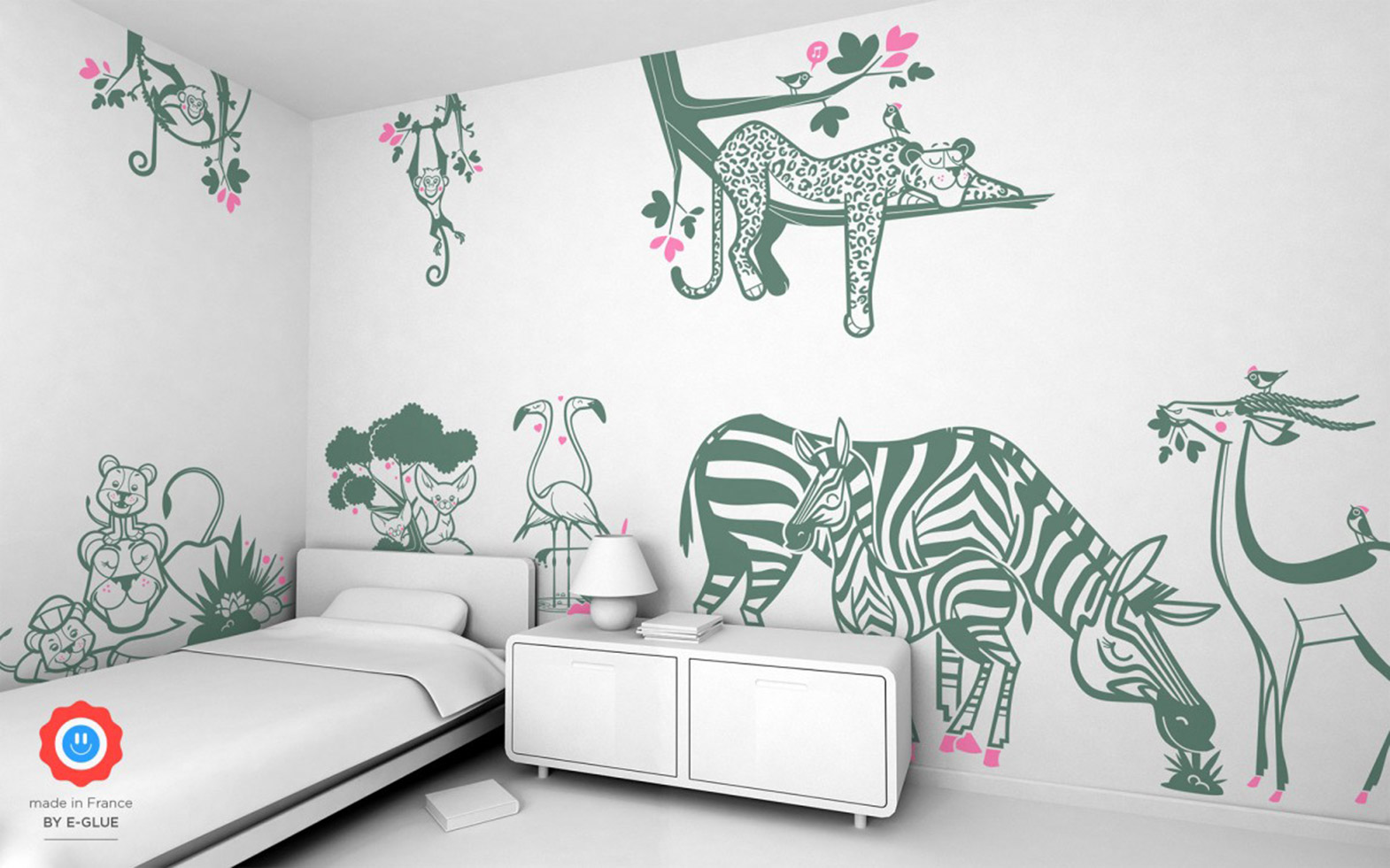 childrens jungle bedroom