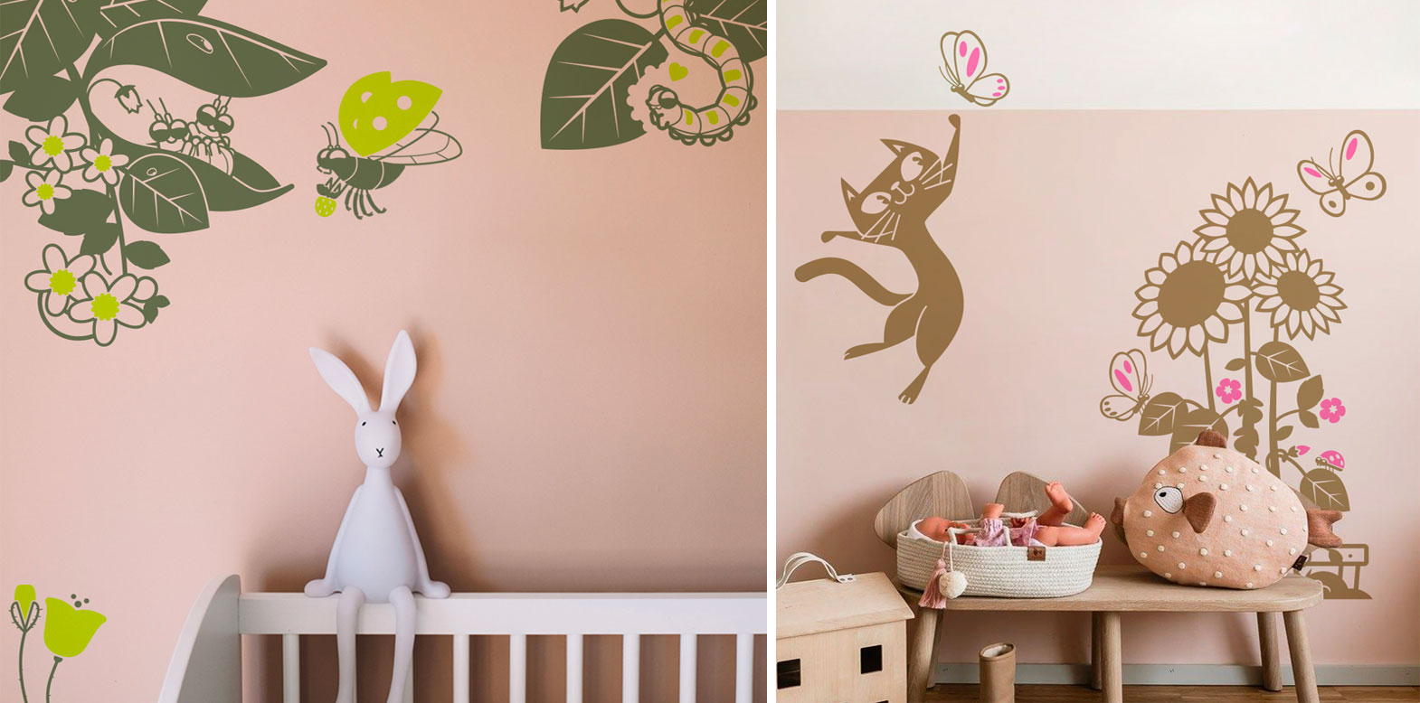 vinilos infantiles : mejor decoración de pared para niños